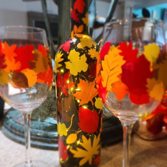 *HP* Wine Bottle Decorative Upcycled bottle, All Occasion, Cork Light - Picture 13 of 16